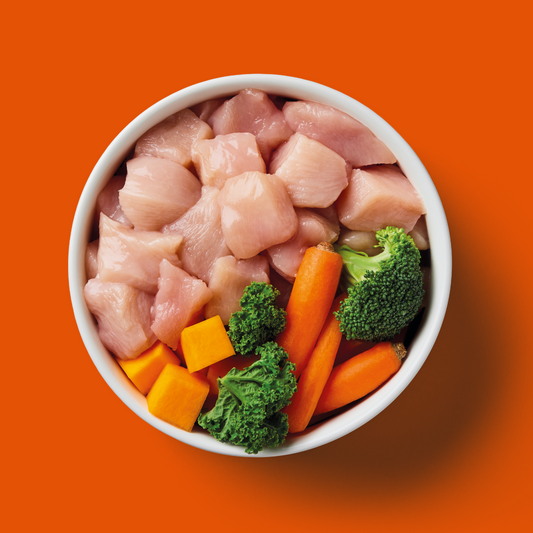 Raw chicken Nutriment bowl