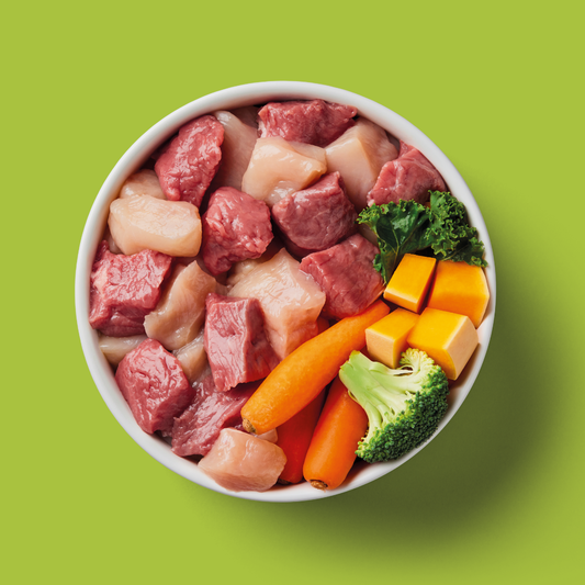 Raw chicken and lamb Nutriment bowl