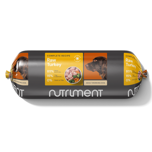 Nutriment raw turkey chub pack